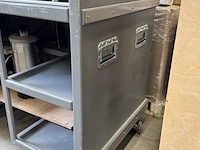 Mobiele horeca werktafel met rvs blad - afbeelding 3 van  6