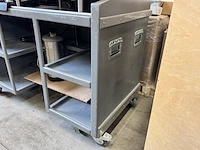 Mobiele horeca werktafel met rvs blad - afbeelding 4 van  6