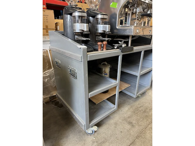 Mobiele horeca werktafel met rvs blad - afbeelding 6 van  6