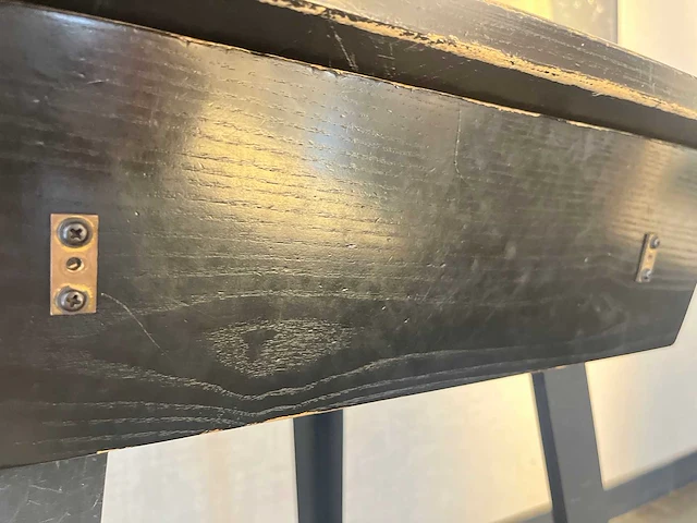 Mobiele houten schrijftafel met lade - afbeelding 8 van  8