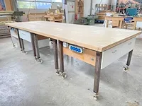 Mobiele houten werkbank - afbeelding 2 van  7