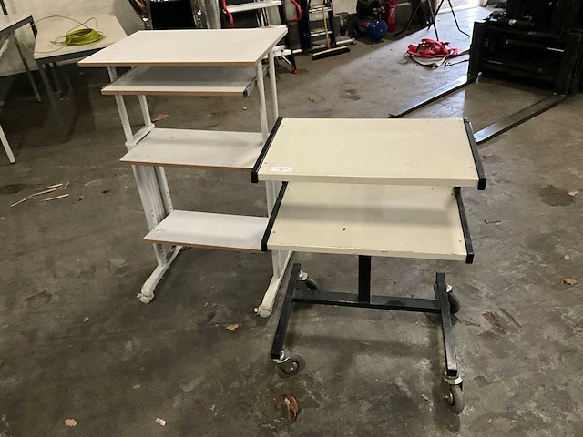 Mobiele kantoortrolley (2x) - afbeelding 1 van  4