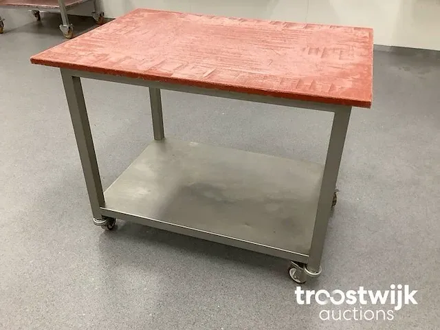 Mobiele rvs snijtafel - afbeelding 4 van  4