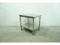 Mobiele rvs werkbank - afbeelding 1 van  4