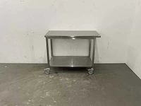 Mobiele rvs werktafel - afbeelding 2 van  4