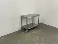 Mobiele rvs werktafel - afbeelding 3 van  4