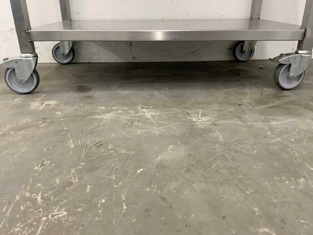 Mobiele rvs werktafel - afbeelding 4 van  4