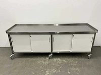 Mobiele rvs werktafel - afbeelding 7 van  8