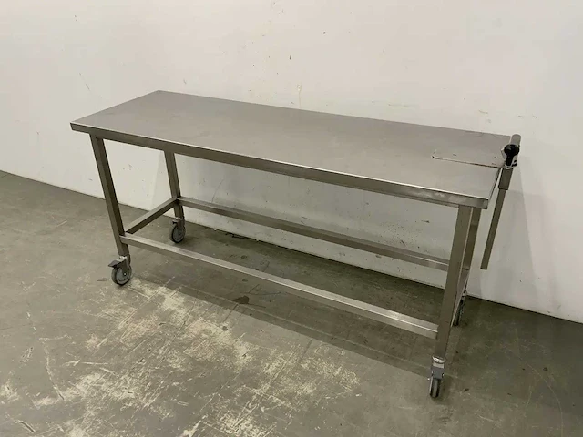 Mobiele rvs werktafel - afbeelding 1 van  6