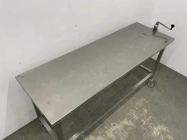 Mobiele rvs werktafel - afbeelding 4 van  6