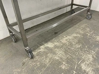 Mobiele rvs werktafel - afbeelding 5 van  6