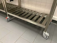 Mobiele rvs werktafel - afbeelding 3 van  5