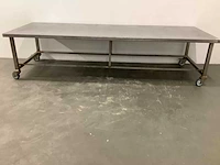 Mobiele rvs werktafel - afbeelding 4 van  4