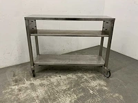 Mobiele rvs werktafel - afbeelding 5 van  5