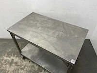 Mobiele rvs werktafel - afbeelding 2 van  4