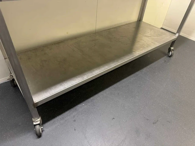 Mobiele rvs werktafel - afbeelding 5 van  6