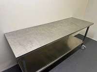 Mobiele rvs werktafel - afbeelding 5 van  6