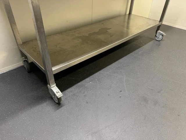 Mobiele rvs werktafel - afbeelding 6 van  6