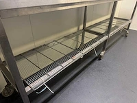 Mobiele rvs werktafel - afbeelding 5 van  6