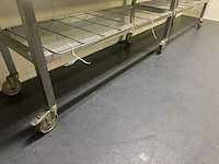 Mobiele rvs werktafel - afbeelding 6 van  6