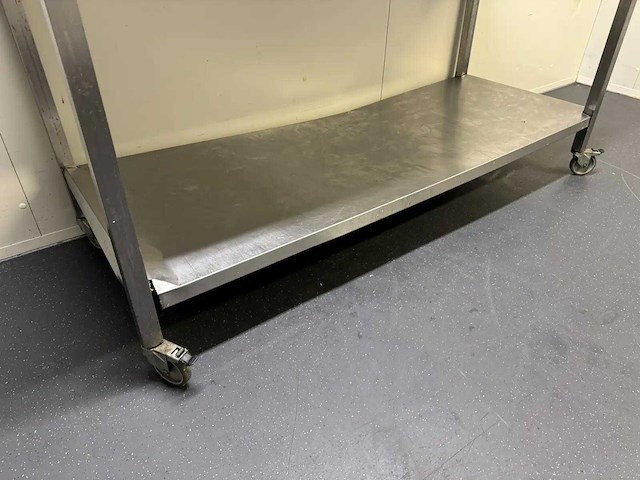 Mobiele rvs werktafel - afbeelding 4 van  4