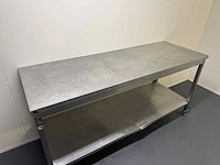 Mobiele rvs werktafel - afbeelding 4 van  5