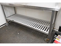 Mobiele rvs werktafel - afbeelding 4 van  4