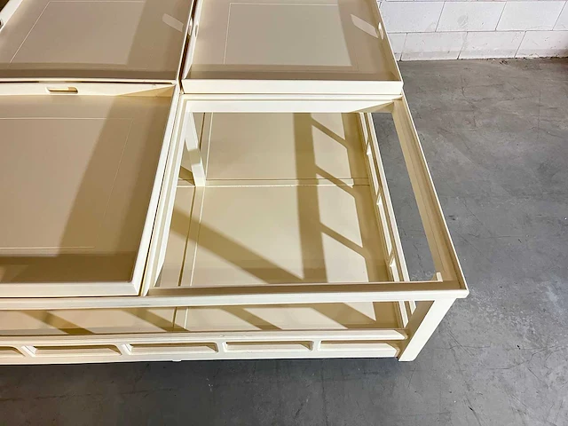 Mobiele salontafel met vier dienbladen - afbeelding 6 van  8