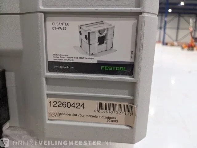 Mobiele stofafzuiger voorzien van voorafscheider festool, ctm 26 e ac, cleantec ct-fa 20, bouwjaar 2022 - afbeelding 2 van  15