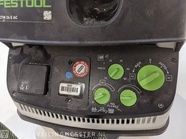 Mobiele stofafzuiger voorzien van voorafscheider festool, ctm 26 e ac, cleantec ct-fa 20, bouwjaar 2022 - afbeelding 4 van  15