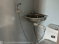Mobiele toilet unit stahlworks, wit/grijs - afbeelding 7 van  9