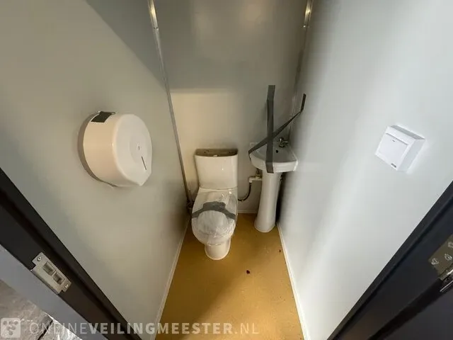 Mobiele toilet unit stahlworks, wit/grijs - afbeelding 5 van  25