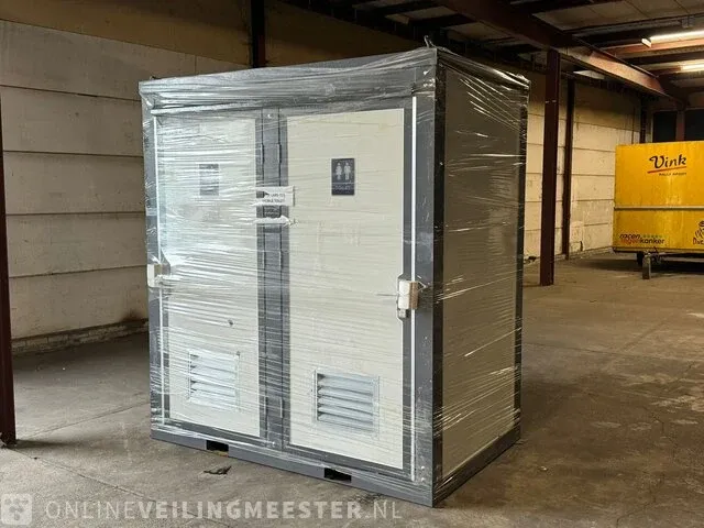 Mobiele toilet unit stahlworks, wit/grijs - afbeelding 1 van  25