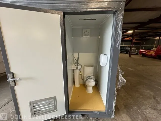 Mobiele toilet unit stahlworks, wit/grijs - afbeelding 13 van  25