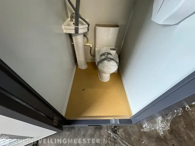 Mobiele toilet unit stahlworks, wit/grijs - afbeelding 19 van  25