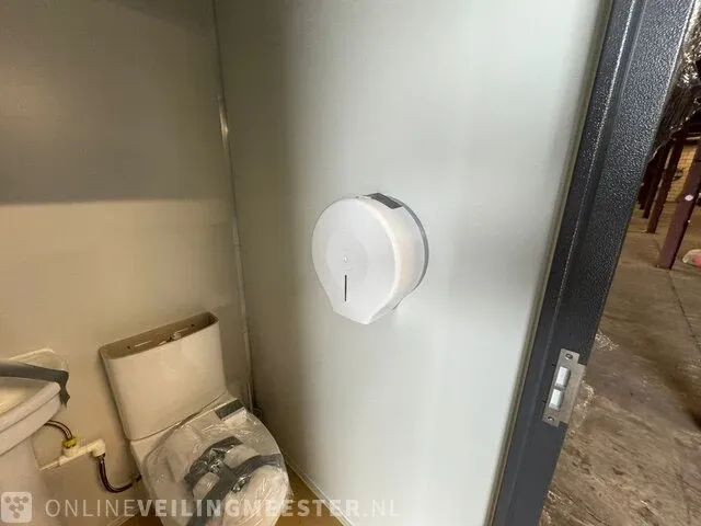 Mobiele toilet unit stahlworks, wit/grijs - afbeelding 20 van  25