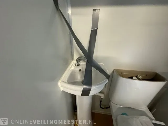 Mobiele toilet unit stahlworks, wit/grijs - afbeelding 25 van  25