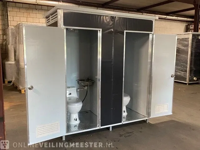 Mobiele toilet/douche unit mobile sani, double, bouwjaar 2023 - afbeelding 3 van  10