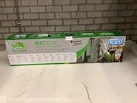 Mobiele tuinkas bio green, ice dome, groen transparant - afbeelding 2 van  3