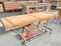Mobiele werkbank, met krik - afbeelding 1 van  4