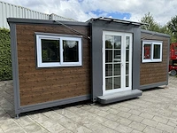 Mobiele woonunit / tiny house met twee slaapkamers en keuken 36m2