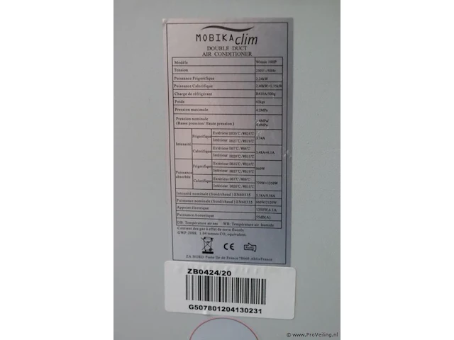 Mobika clim mobiele airconditioner incl. afstandsbediening| model winnie 10hp - afbeelding 6 van  6