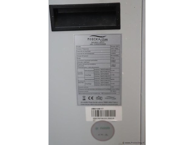 Mobika clim mobiele airconditioner incl. afstandsbediening| model winnie 10hp - afbeelding 4 van  4