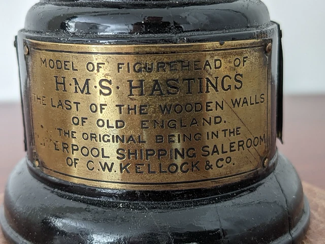 Model boegbeeld van h.m.s. hastings - afbeelding 4 van  7