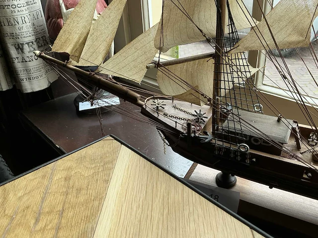 Model zeilschip/boot (2x) - afbeelding 5 van  9