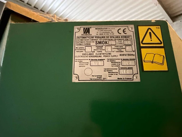 Moderator smok houtsnipperketel azsb 60 kw v.v. automatische feeder, rvs rookkanaal - afbeelding 13 van  17