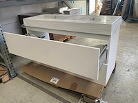 Modern box badmeubel duo wit 120cm - afbeelding 4 van  6