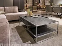 Modern zwart eiken salontafel 70x120 | black oak collectie, zwart - afbeelding 3 van  4