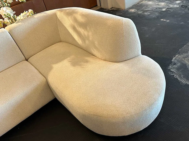 Moderne organische bank met longchair - afbeelding 4 van  8