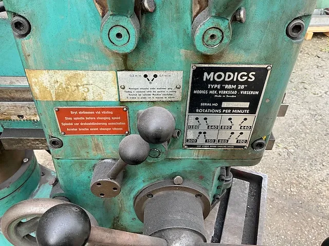Modigs rbm 28 kolomboormachine - afbeelding 11 van  11